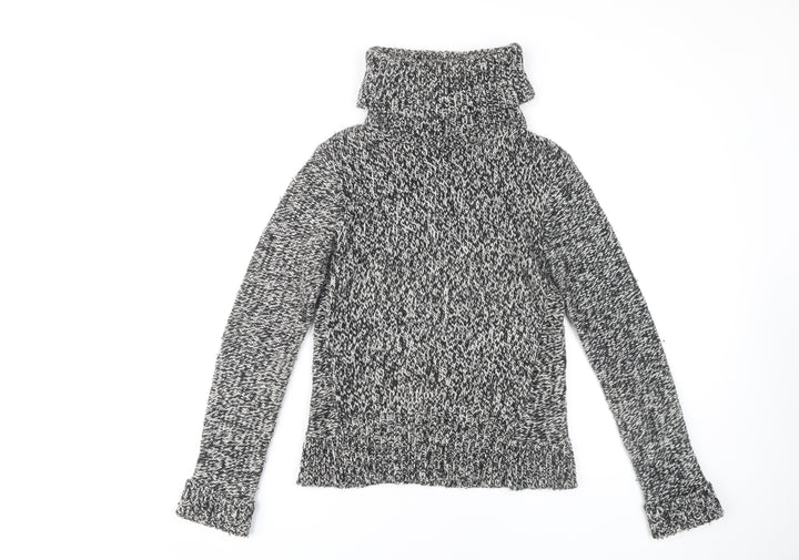 mercer&madison Women's Grey Roll Neck Jumper - S, Pullover