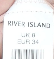River Island Women's Pink Sleeveless Shift Dress Size 8