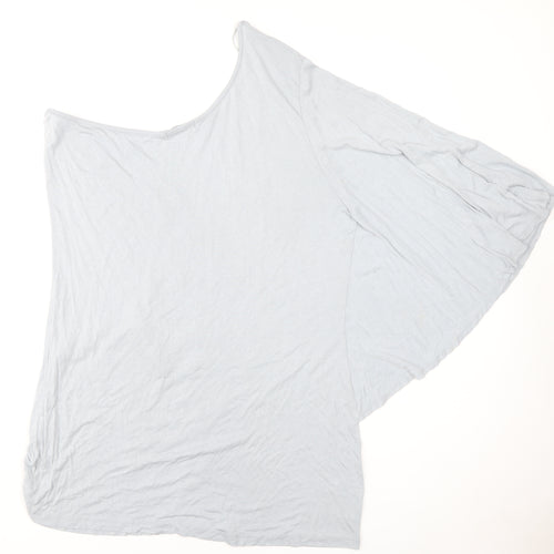 Next Women's Grey Asymmetrical Top 18 Butterfly Sequin