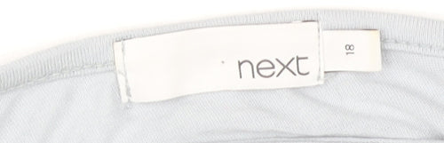 Next Women's Grey Asymmetrical Top 18 Butterfly Sequin