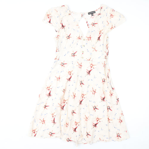 Warehouse Women's Multicoloured Floral Dress, Size 10