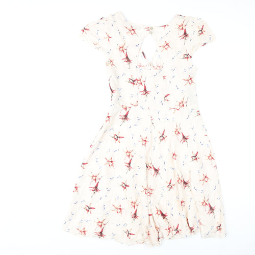 Warehouse Women's Multicoloured Floral Dress, Size 10