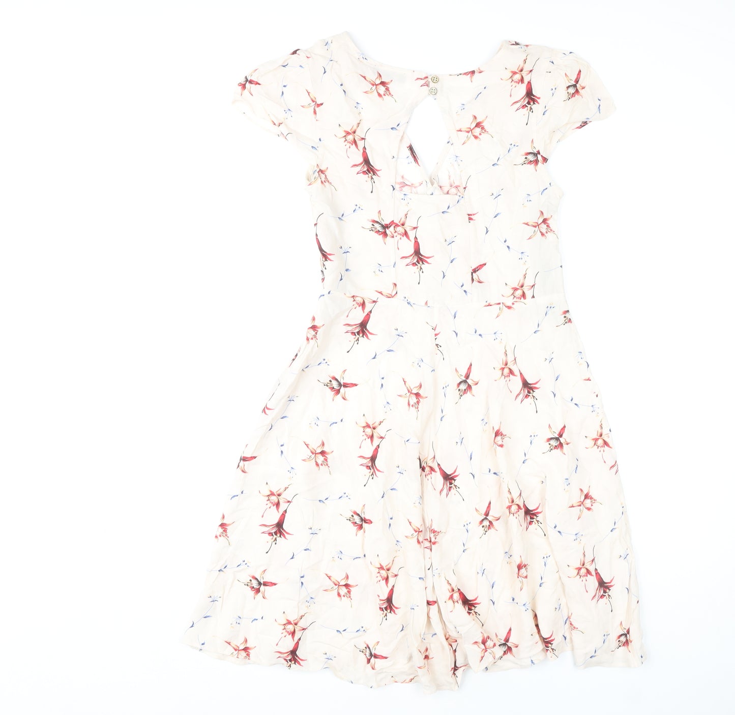 Warehouse Women's Multicoloured Floral Dress, Size 10