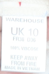 Warehouse Women's Multicoloured Floral Dress, Size 10