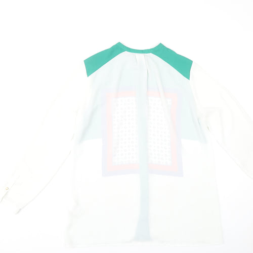 H&M Women's Multicoloured Geometric Blouse Size 10