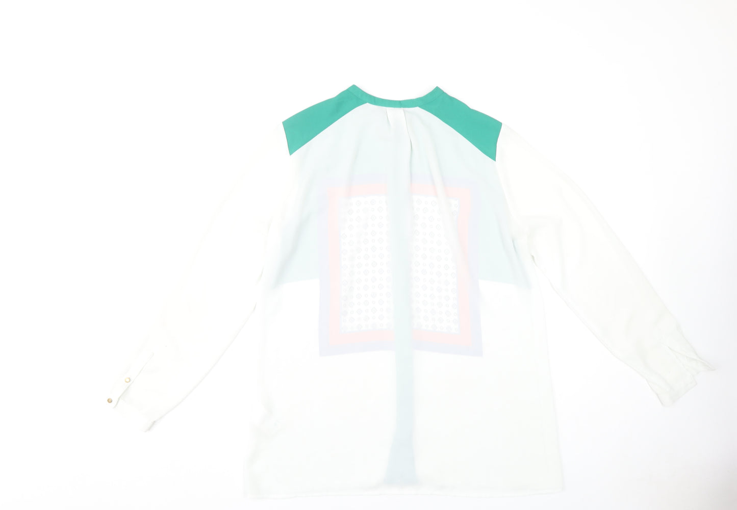 H&M Women's Multicoloured Geometric Blouse Size 10