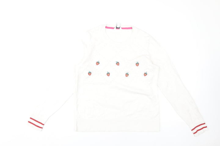 M&Co Women's Ivory Pullover Jumper Size 10