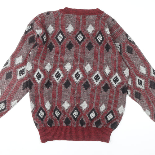 J.T. Beckett Men’s Multicoloured V-Neck Jumper L