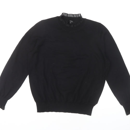 Next Women's Black Pullover Jumper, Size M, High Neck