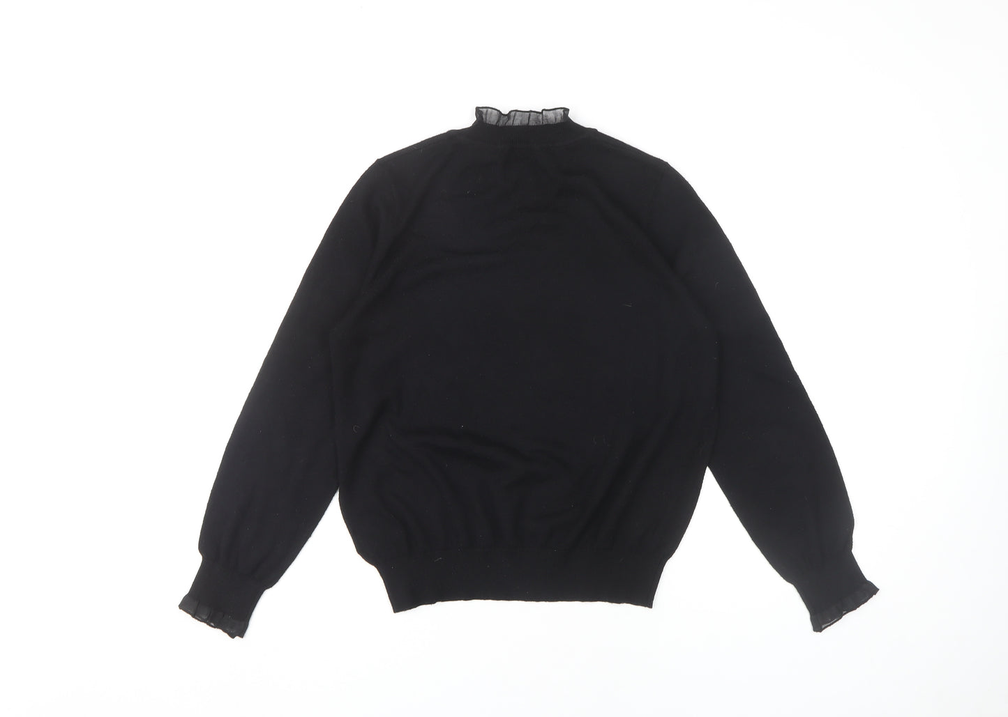 Next Women's Black Pullover Jumper, Size M, High Neck