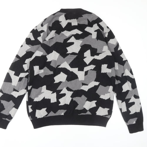 H&M Men's Multicoloured Camouflage Pullover