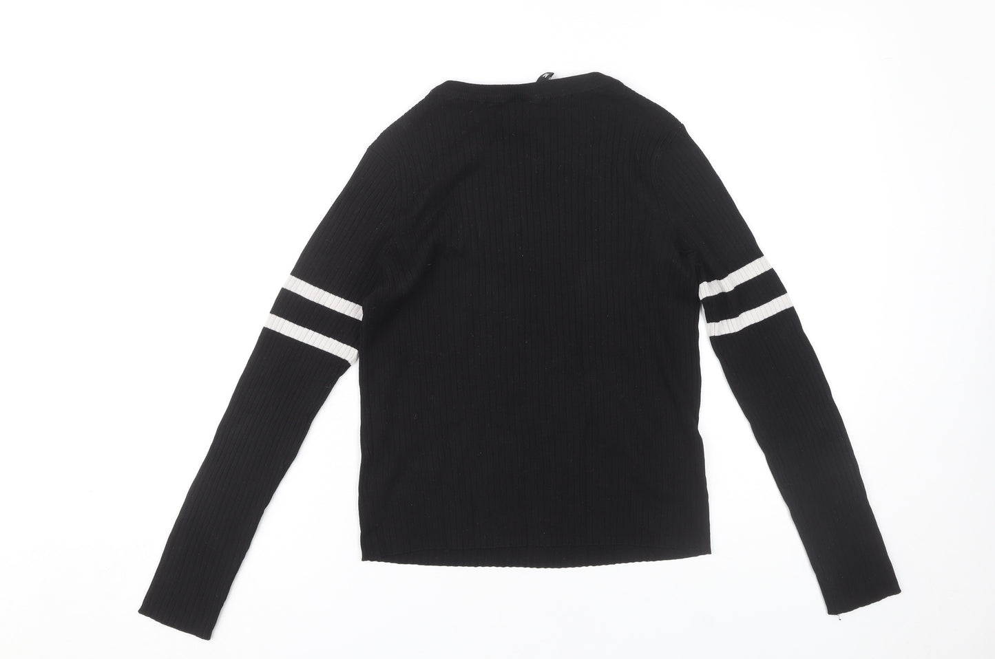 H&M Women’s Black Long Sleeve Knit T-Shirt M