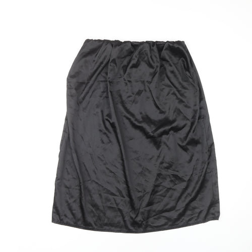PrettyLittleThing Black Polyester Skirt Women UK 16