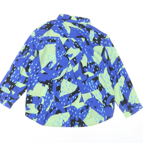 Monki Women's Geometric Button-Up Shirt XS