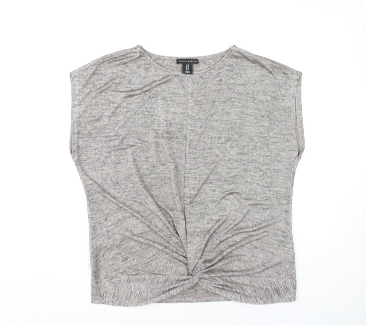 Mercer & Madison Women's Grey Sleeveless Top UK 12