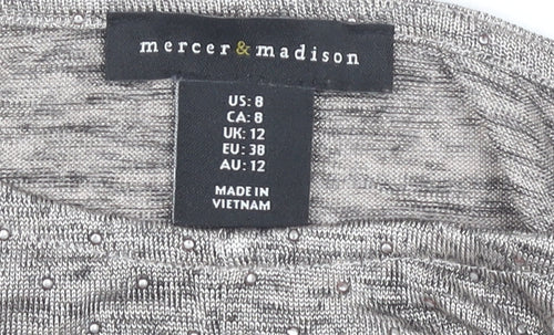 Mercer & Madison Women's Grey Sleeveless Top UK 12