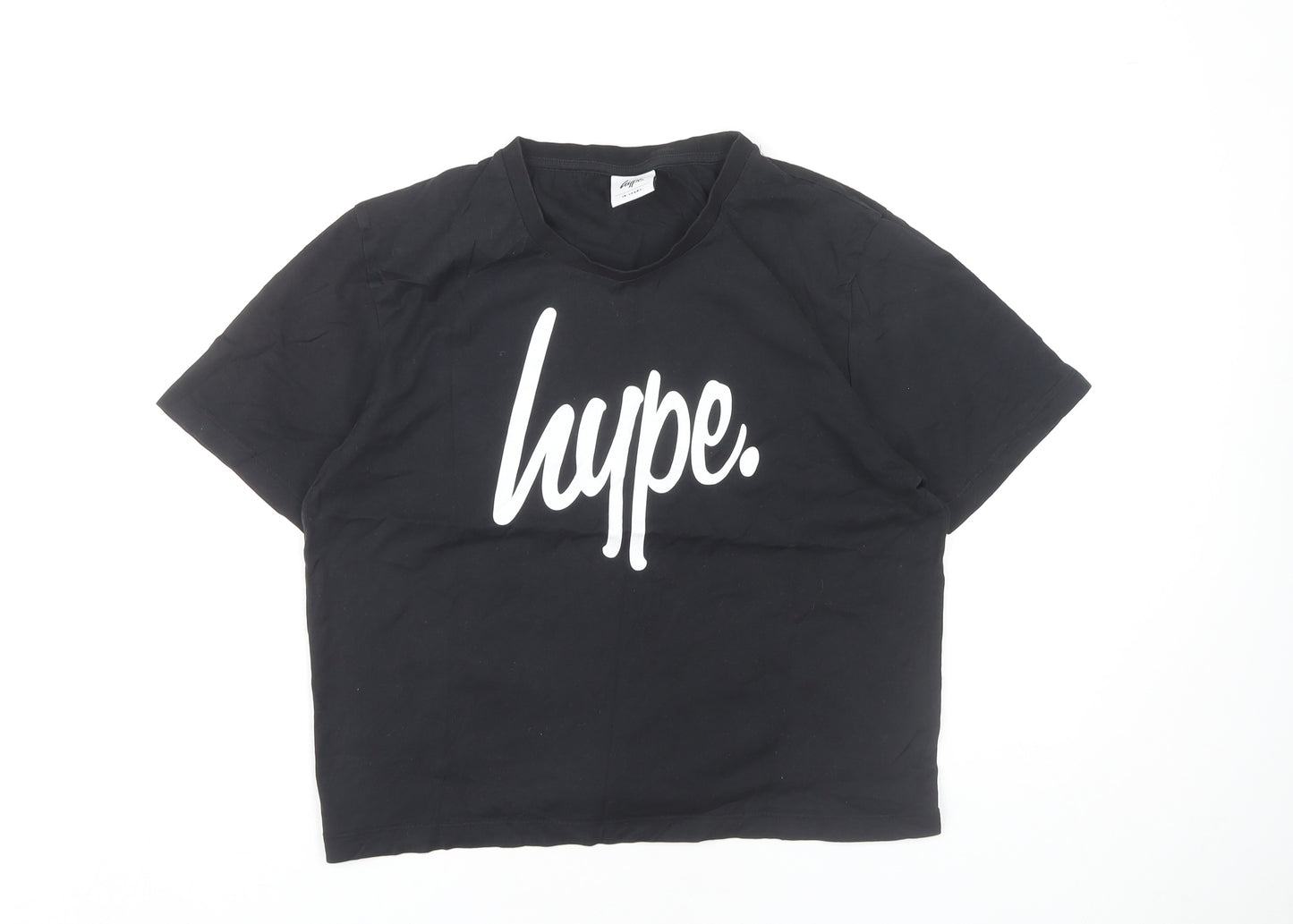 Hype Black Girls Logo T-Shirt 16 Years Basic Trendy Style