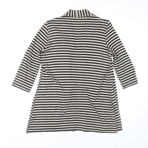 Debenhams Women's Black Striped Tunic Size 14