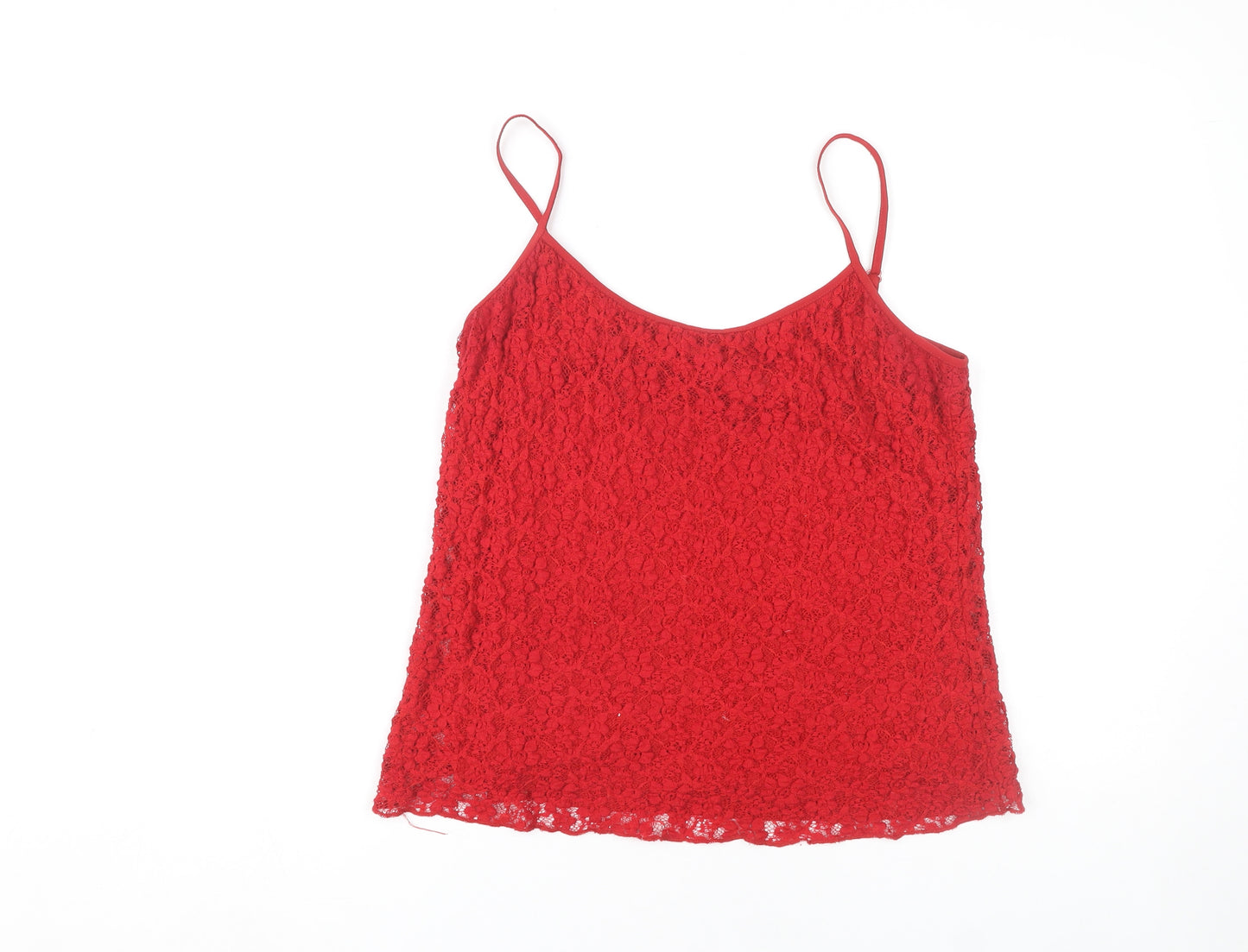 Per Una Women's Red Lace Tank Top Size 16 Camisole