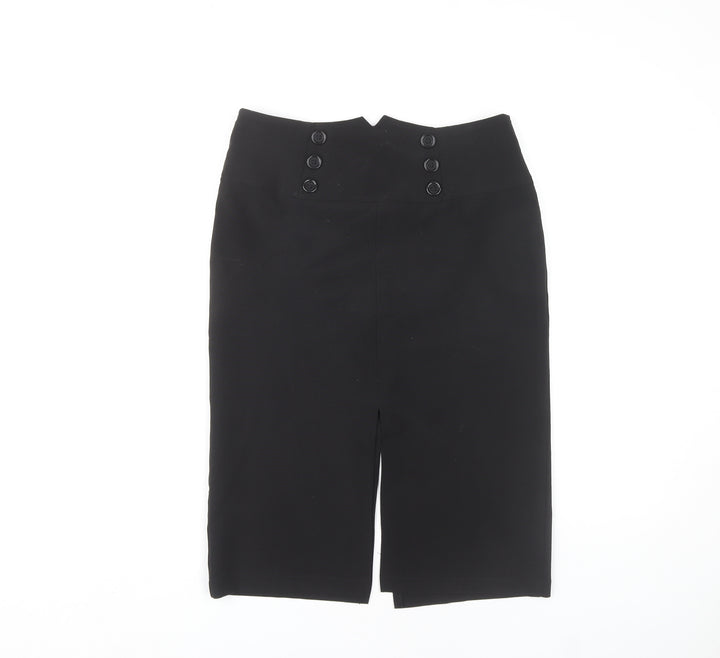 West One Women's Black Pencil Skirt Size 10 Zip Closure