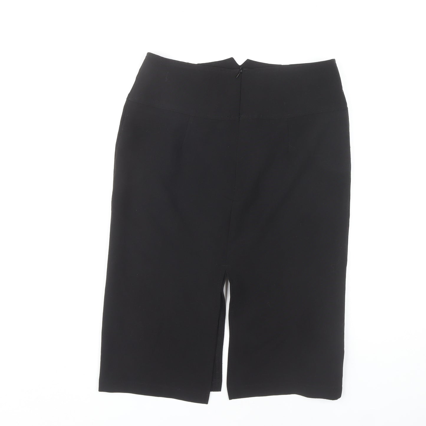 West One Women's Black Pencil Skirt Size 10 Zip Closure