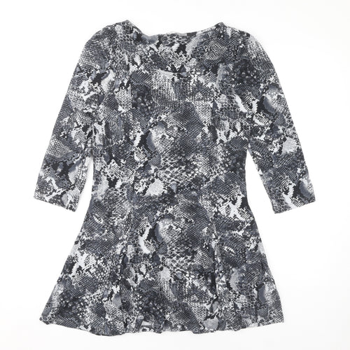 Marks and Spencer Women's Black Animal Print Dress