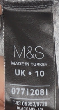 Marks and Spencer Women's Black Animal Print Dress