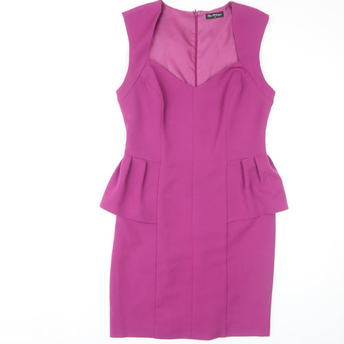 Miss Selfridge Women's Purple Pencil Dress Size 12