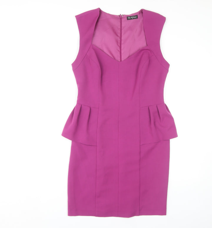 Miss Selfridge Women's Purple Pencil Dress Size 12