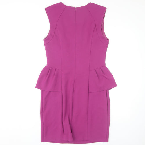 Miss Selfridge Women's Purple Pencil Dress Size 12