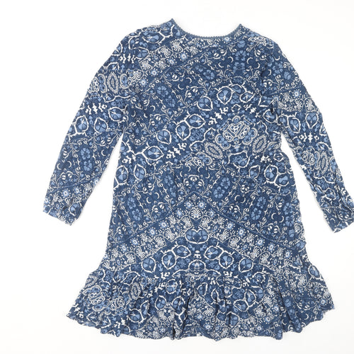 Cerulean Women's Blue Paisley Shift Dress S