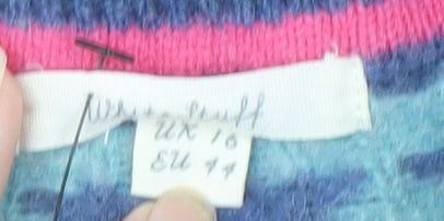 White Stuff Women's Blue Star Pullover, Size 16, Lambswool Blend
