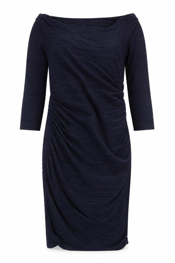 Front view of Phase Eight Women's Blue Dress, size 14