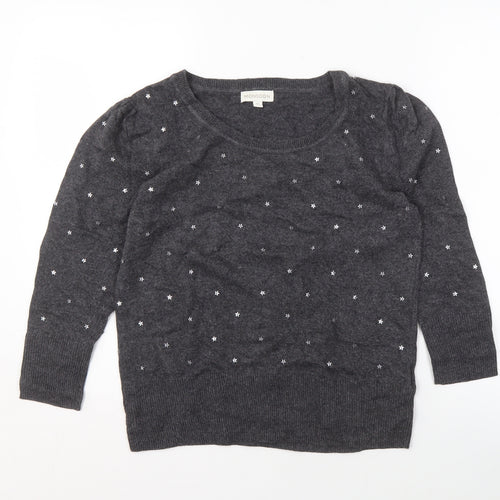 Monsoon Women's Grey Pullover Jumper, Size M, Crew Neck