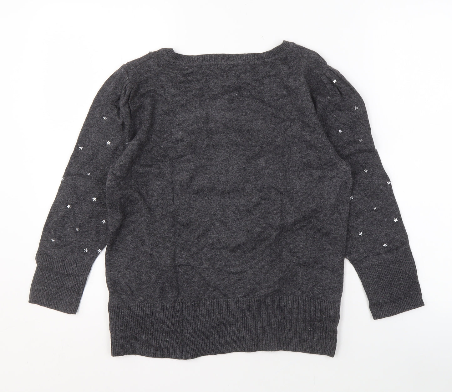 Monsoon Women's Grey Pullover Jumper, Size M, Crew Neck