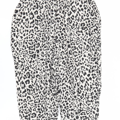 Vero Moda Women's Black & White Animal Print Jumpsuit - S