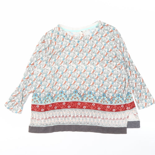 White Stuff Women's Multicoloured Long Sleeve Jumper Size 14