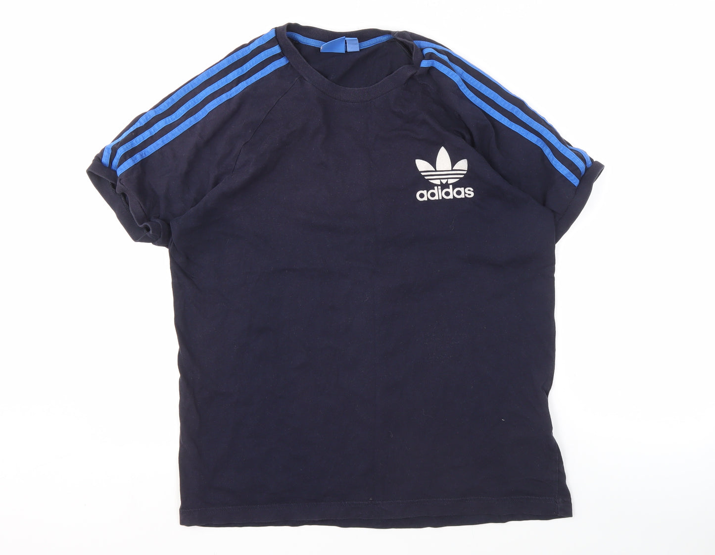 Adidas Men's Blue T-Shirt L Crew Neck Jersey