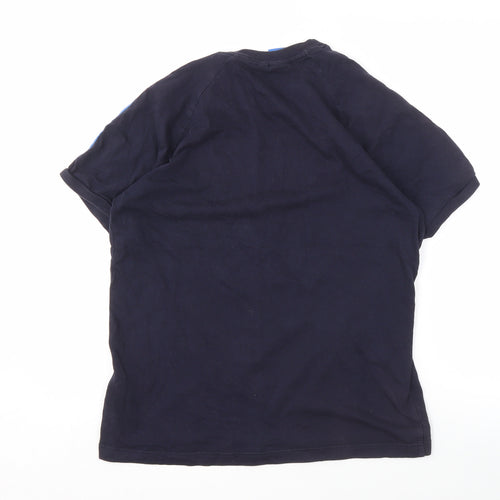 Adidas Men's Blue T-Shirt L Crew Neck Jersey