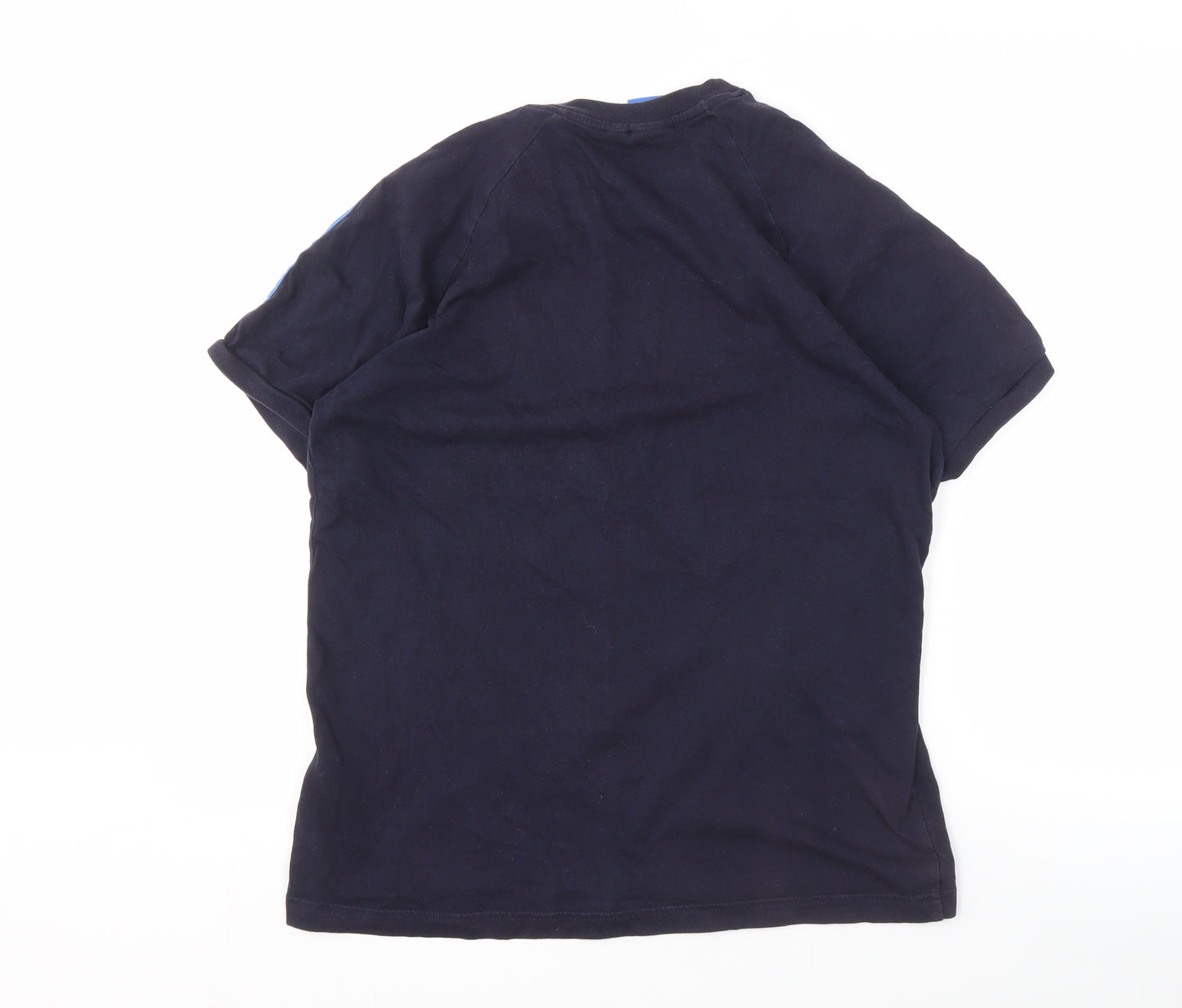 Adidas Men's Blue T-Shirt L Crew Neck Jersey