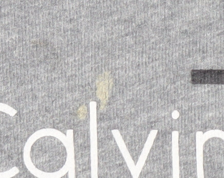 Calvin Klein Men's Grey Sweatshirt M Pullover Logo