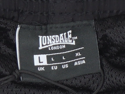 Lonsdale Men's Black Activewear Shorts L