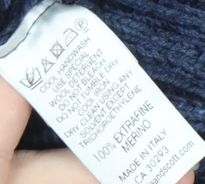 Lyle and Scott Men's Blue Pullover Jumper Size S