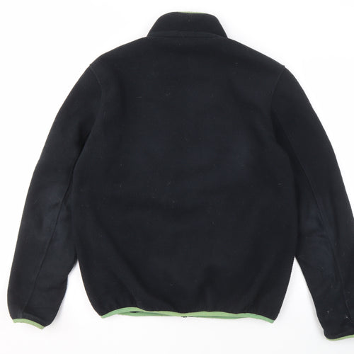 Barbour Men's Black Fleece Jacket M - Zip, Pockets, Casual