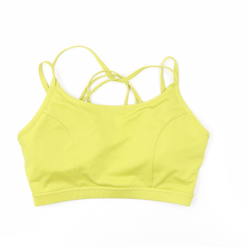 White Leaf Women's Yellow 14 Sports Bra