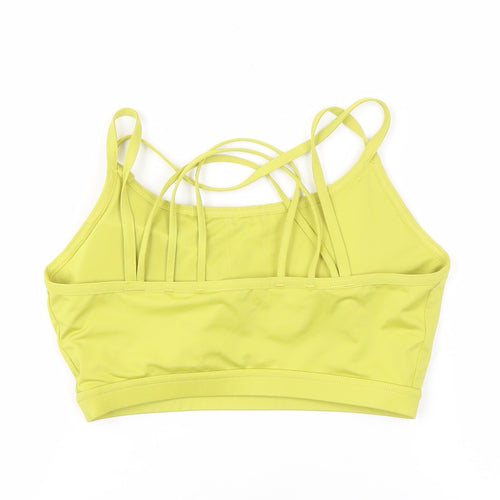 White Leaf Women's Yellow 14 Sports Bra