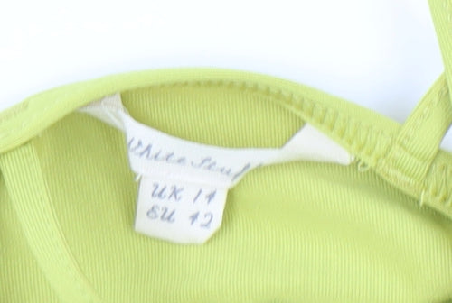 White Leaf Women's Yellow 14 Sports Bra