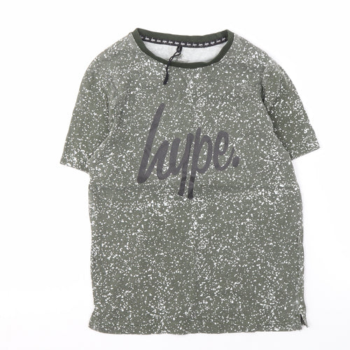 Hype Boys Green Graphic Print T-Shirt, 11-12 Years, Logo Style