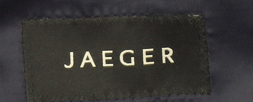 Jaeger Men's Blue Check Suit Jacket 48R Regular Fit