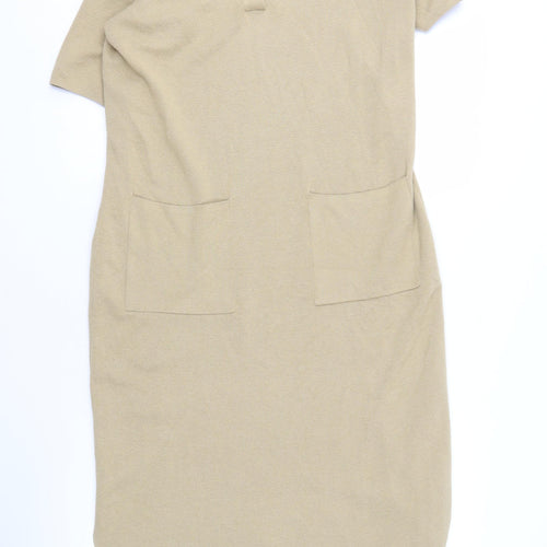 Whistles Beige Women's Collared Dress S
